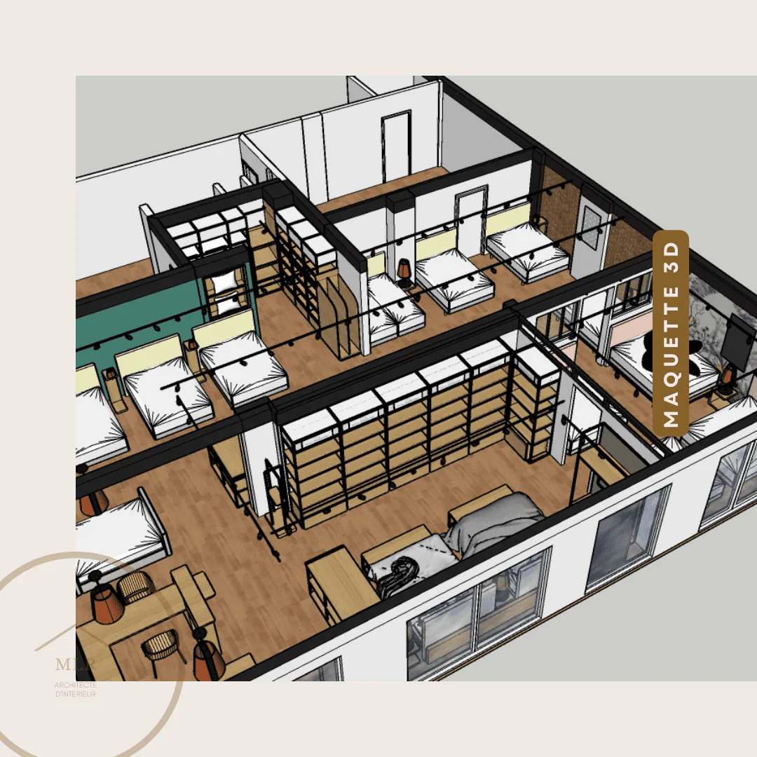 Conception d’un magasin de literie – Martinique — vue 3