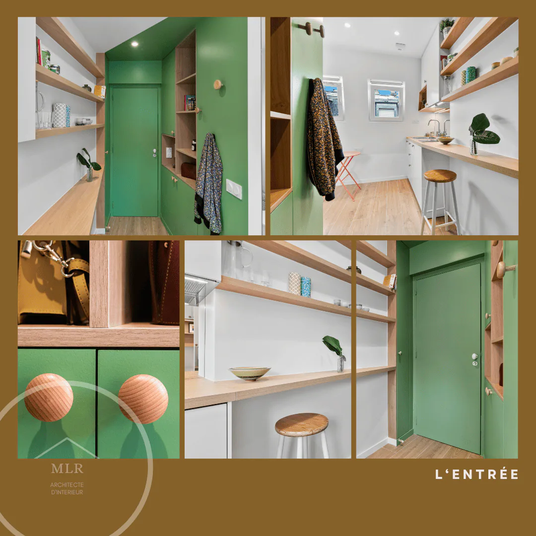 Métamorphose de 2 chambres de service en un studio – Paris — vue 3