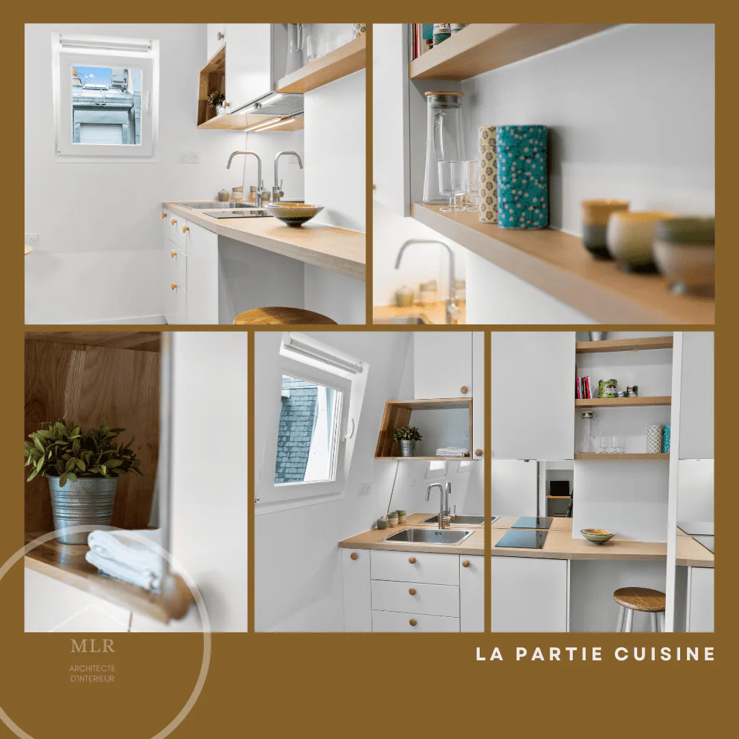 Métamorphose de 2 chambres de service en un studio – Paris — vue 4