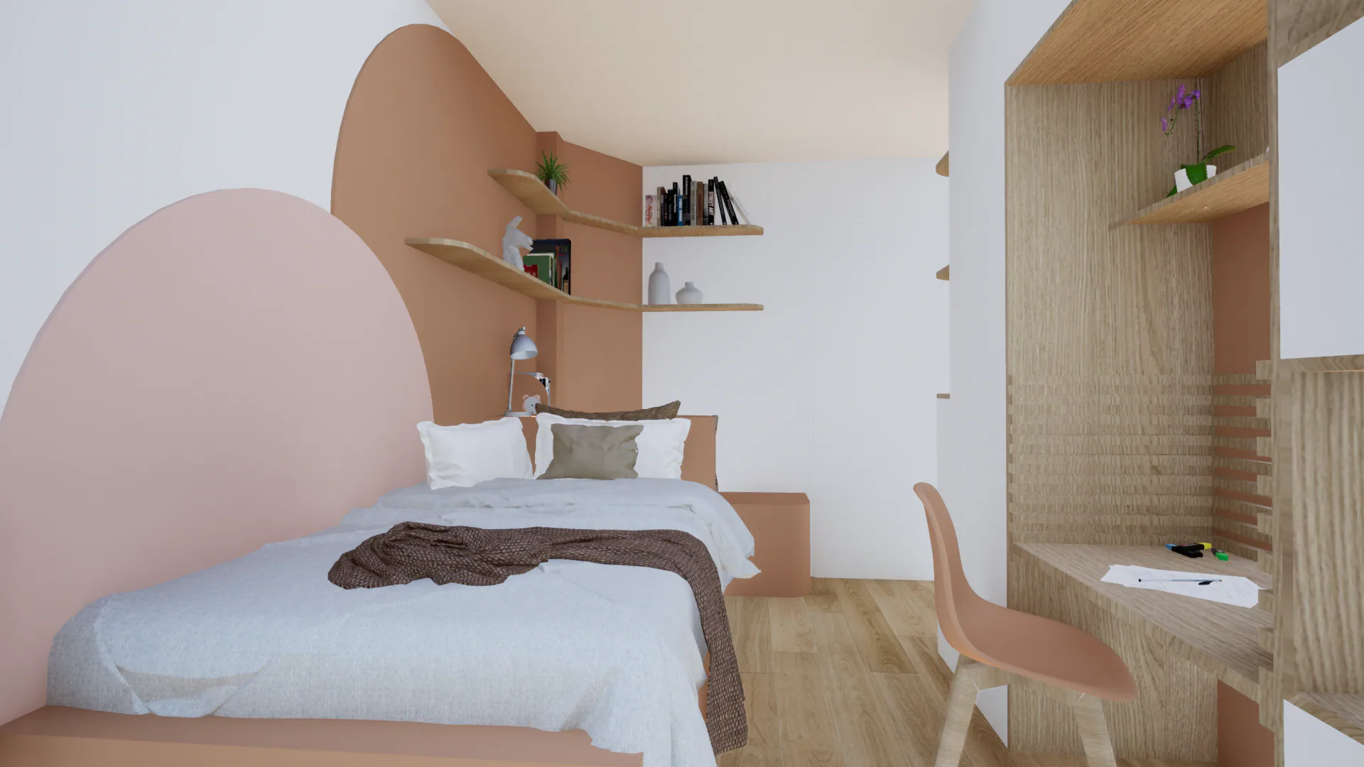 Rendu 3D chambre enfant
