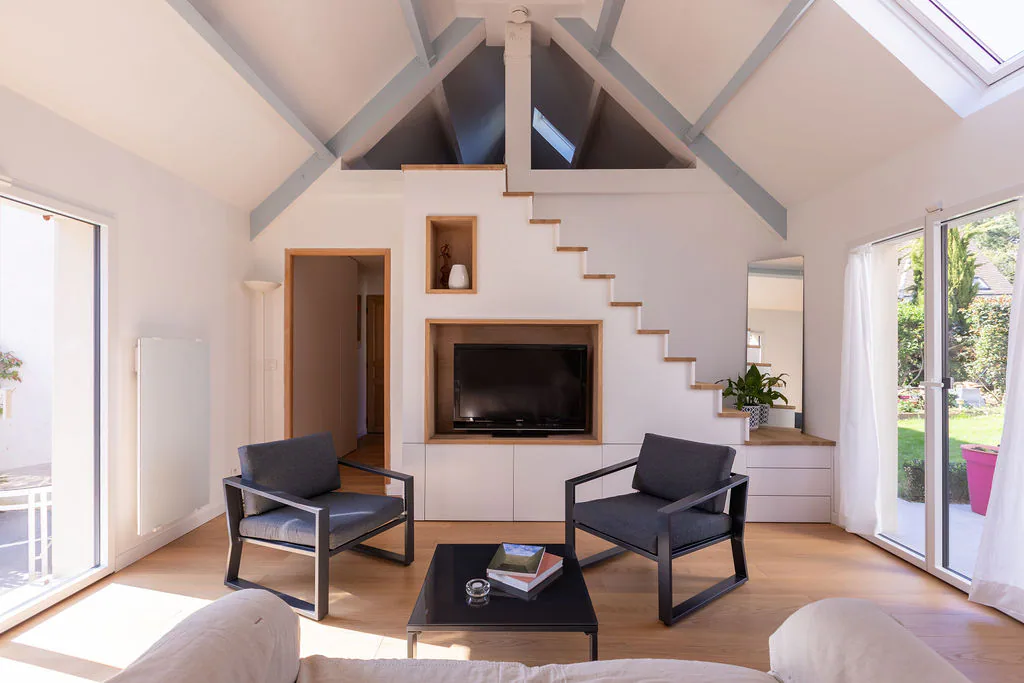 Aménagement et mobilier sur mesure d’une maison individuelle – Thoiry — vue 32