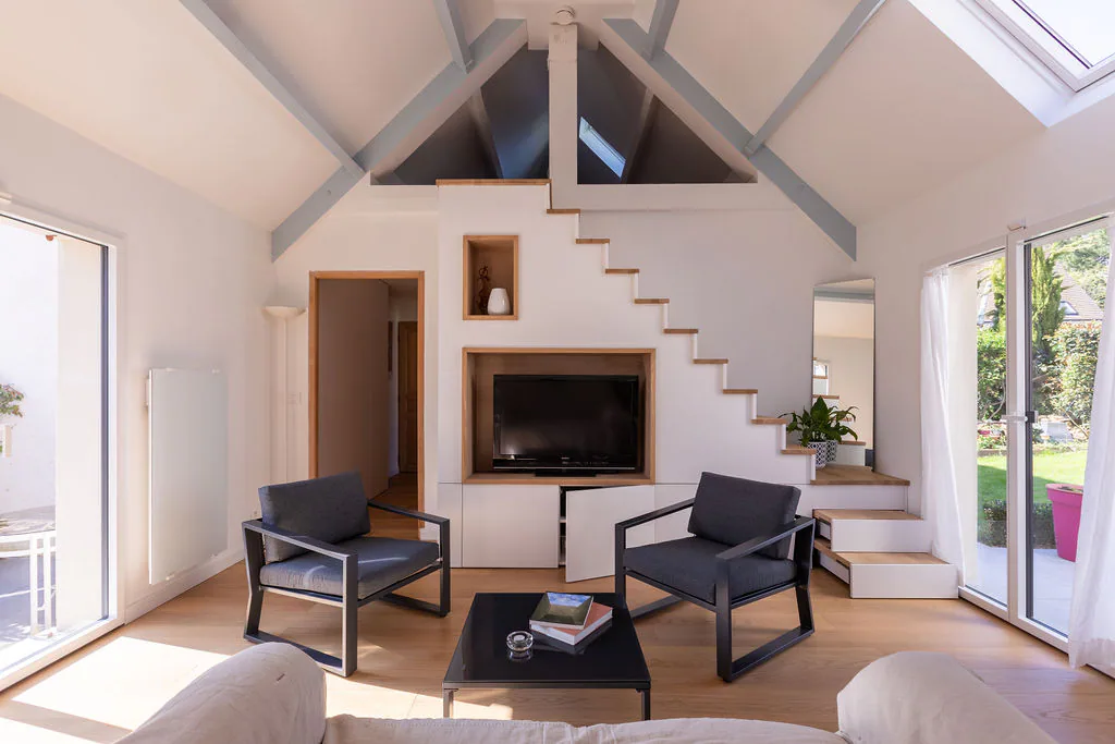 Aménagement et mobilier sur mesure d’une maison individuelle – Thoiry — vue 33